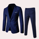 Pánský oblek s elegantním blazerem a slim fit kalhotami