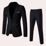 Pánský oblek s elegantním blazerem a slim fit kalhotami
