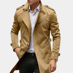 Trenchcoat s elegantním designem a kvalitním materiálem pro muže