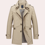 Trenchcoat s elegantním designem a kvalitním materiálem pro muže