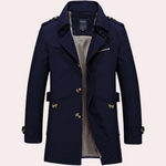 Trenchcoat s elegantním designem a kvalitním materiálem pro muže
