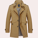 Trenchcoat s elegantním designem a kvalitním materiálem pro muže
