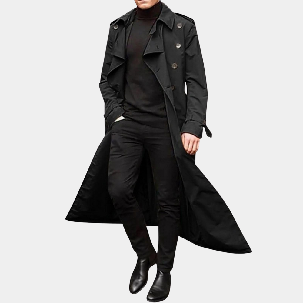 Trenchcoat s nadčasovým designem a vodoodpudivostí pro muže